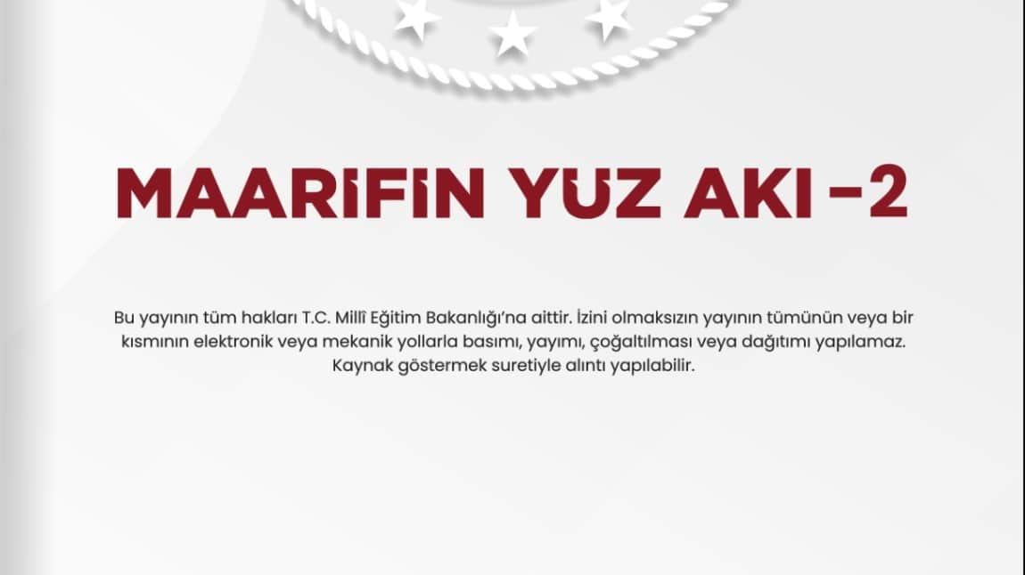 KURT İLE KUZUNUN YAŞAM MÜCADELESİ PROJEMİZİ BAKANLIĞIMIZIN 'MAARİFİN YÜZ AKI' DERGİSİNDE SOSYAL SORUMLULUK PROJESİ OLARAK YER AKMASI İÇİN BAKANLIĞIMIZA SUNDUK